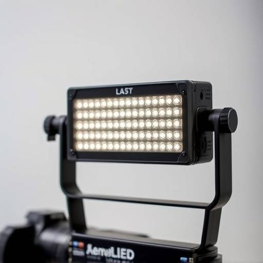 A continuous LED video light panel.